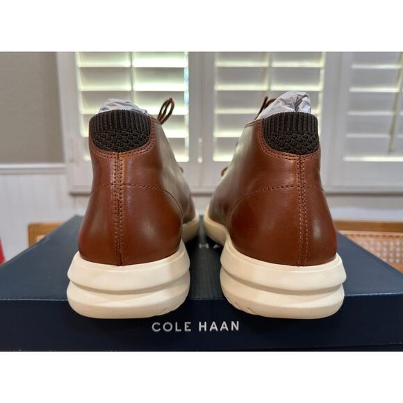 Cole Haan Men's Grand+Chukka Boots British Tan Leather Size 11.5 NIB Lightweight - Picture 10 of 14
